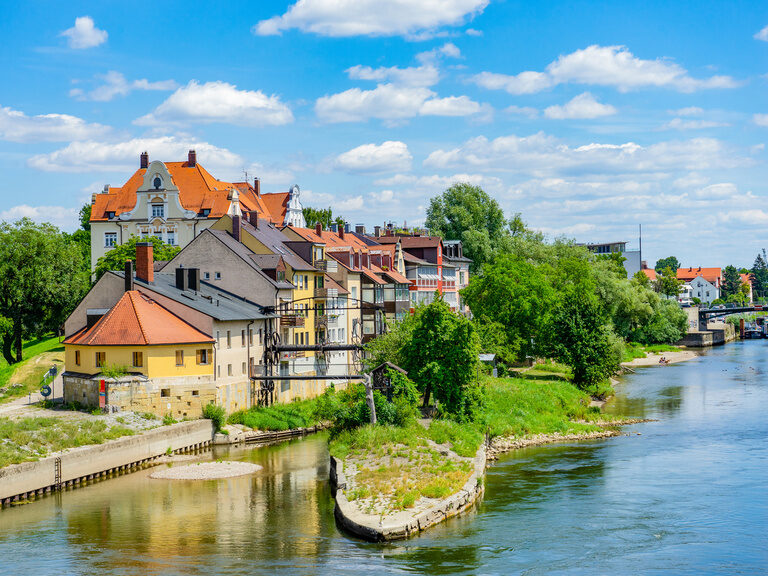 Rustikale Fachwerkhäuser in Passau